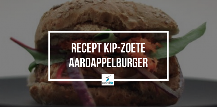 Recept kip-zoete aardappelburger WordFit Fré Heylen
