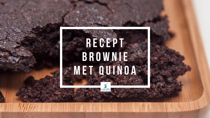 Recept Brownie met quinoa