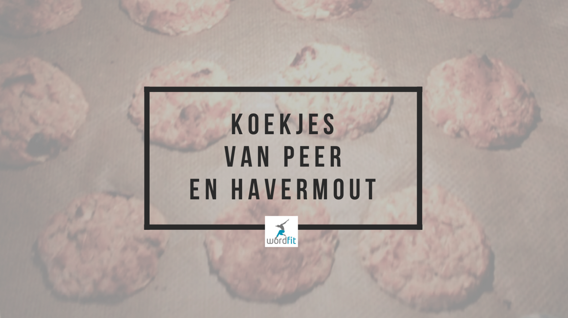 Koekjes van peer en havermout WordFit.be Gezond leren eten