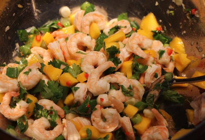 Recept: Ceviche van scampi en mango